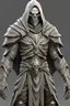 Placeholder: photo realistic stone golem malphite humanoid with hood and daggers