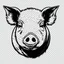 Placeholder: vector illustration of a pig