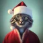 Placeholder: a beautiful portrait of a cute cat dressed as santa, by greg rutkowski and wlop, high key lighting, volumetric light, digital art, highly detailed, fine detail, intricate, ornate, complex, octane render, unreal engine, photorealistic unreal 5, octane render, cinema4d, redshift render, hyper realistic, cenematic, vibrancy, synthwave, retouch, centered, dynamic lighting, dramatic lighting, 4k, highly detailed, attractive beautiful, realistic, epic composition, holographic,