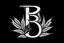 Placeholder: LETTER 'B' CANABIS LEAF BLACK AND WHITE RASTA