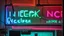 Placeholder: hackercafe with neon lights