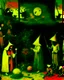 Placeholder: some mysterious figures, odd background, cinematic, Hieronymus Bosch, Max Ernst, vegetal life, rotten, ambient light, cry, ritual