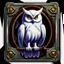 Placeholder: white owl 90's tcg art