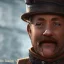 Placeholder: Tom Hanks steam punk character very detailed cinematic unreal engine photo realistic