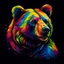 Placeholder: Colorful bear