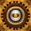 Placeholder: Wood, pastel colors, crepusculare, monde, eye, cold, spirale, olive, brown, yelow, white, red, cubes, cups, abstract art,creme,