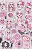 Placeholder: aesthetic girly stickers template