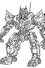 Placeholder: out line art of super transformers car robots colouring pages with white background ,skech style ,full body.only use outline,mandala style,clean line art,white background,no shadow and clear and well outlined