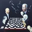 Placeholder: Complex Surgical Instruments,Putin,President Xi jinping,Joe Biden Play Chess with a Newborn Boy,absolute order,black background,surrealism,minimalism,Painting By Adrian Ghenie,Michelangelo,Rene Magritte,Lucian Freud,Salvador Dali,Pablo Picasso