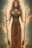 Placeholder: Create an image of a Wiccan Mayday Goddess. The goddess should be depicted as a beautiful and powerful figure, surrounded by symbols of the element of fire. Her hair should be long and flowing, and she should be dressed in a flowing gown or robe. In the background, include imagery of flowers, greenery, and perhaps a bonfire or other symbols of the Beltane celebration. The image should evoke a sense of joy, celebration, and spiritual connection to nature.