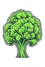 Placeholder: Broccoli in a shape of brain logo