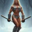 Placeholder: illustration icelandic female bodybuilder barbarian by adrian smith ted nasmith