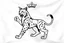 Placeholder: a lynx in a royal lion position like on flags or crests, vector