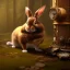 Placeholder: Forest in steampunk rabbit, extremely detailed, UHD, 8k,The close-up camera effect,sharp focus,perfect,position,hyperphotorealistic