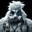 Placeholder: Yeti in an elastomeric respirator, Kananaskis Country, Sci Fi, post-apocolapse