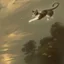 Placeholder: Cat flying , in Mary Vaux Walcott and John Constable style