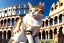 Placeholder: Mature shorthair cat is Julius Caesar, colloseum, Rome, perfect iris, sunny day, model style, hyper realistic, extremely accurate, delicate, extremely detailed, wide-angle, open aperture, superfine pencil