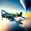 Placeholder: fullbody Drawing of 'Messerschmitt Bf 109 (Germany)- Aircraft of WWII',intricate detail,andrea bonelli,Kilian Eng,Ohrai,evan lee,Aleksandr Sidelnikov,KyuYong Eom,three quarters frontal aerial view,toned colors,16k