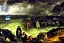 Placeholder: Hades at the edge of the Underworld, black rocks, Impressionist painting, fine detail, high quality, masterpiece