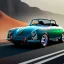 Placeholder: fullbody Drawing of 'Porsche 356 Speedster',intricate detail,andrea bonelli,Kilian Eng,Ohrai,evan lee,three quarters frontal aerial view,toned colors,16k