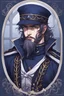 Placeholder: a fantasy sailor wearing dark blue clothing, male