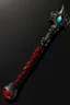 Placeholder: A sorceress evil staff that is a mix colors of red and black crystals and sharp