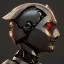 Placeholder: Robot cute profile head portrait, warrior costume, village, meditation, 8k quality