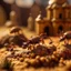 Placeholder: macro photo of ants in castle in the desert, photo-realistic, shot on Hasselblad h6d-400c, zeiss prime lens, bokeh like f/0.8, tilt-shift lens 8k, high detail, smooth render, down-light, unreal engine, downlight