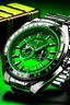 Placeholder: generate image of green face watch companies which seem real for blog