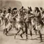 Placeholder: Photograph of happy native Indians dancing with paints on their faces (1843) from the Edward S. Curtis Collection