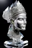 Placeholder: prehistoricore photorealistic transparent cromagnon crystal princess