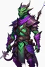 Placeholder: purple and green iridescent dragonborn ranger dnd