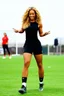 Placeholder: Beyonce playing football