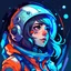Placeholder: space girl stylized