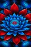 Placeholder: Psychedelic Art pf a Blue Lotus with a Red Eye