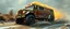 Placeholder: mega blasting fast, so freaking fast, faster than a greased muscle shiny cowboy disco funk fusion fluffy man gremlin monkey pig on a runaway mud veteran buss truck jumping over the cliff . speed and energy, painted by Rembrandt and fallout 4, straight down a muddy slide