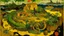 Placeholder: A yellow island with mechanical snakes painted by Paul Gauguin