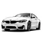 Placeholder: Create a detailed vector illustration of a BMW M4 CS. The car should be depicted in a dynamic side profile view, capturing its sleek, aerodynamic design and aggressive stance. Focus on the car's distinctive features, such as the sharp lines, carbon fiber roof, large air intakes, and signature kidney grille, but do not include any BMW logos or trademarks. The illustration should emphasize the car's sporty character, using clean lines and smooth curves to convey a sense of speed. (Front car)