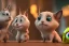 Placeholder: very very very cute baby creatures by max kostenko and bobby chiu, wooden toys, disney, pixar, character design for animation, uplight, big disney eyes, symmetrical eyes, cuteness, highly detailed, trending on artstation, renderman render, 8k, uhd