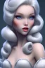 Placeholder: Snow white, beautiful, soft, long blonde hair