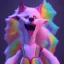 Placeholder: Enid Sinclair, netflix series Wednesday, werewolf claws, rainbow outfit