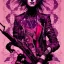 Placeholder: beautiful punk girl, hyper detailed, intricately detailed, illustration by <kilian eng> <Yoji Shinkawa>, purple tones,