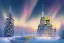 Placeholder:  russian palace gold white，waterfall, blue lake, winter snow flakessnow, northern Lights blue pink, full of details, smooth, bright sunshine，soft light atmosphere, light effect，vaporwave colorful, concept art, smooth, extremely sharp detail, finely tuned detail, ultra high definition, 8 k, unreal engine 5, ultra sharp focus