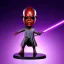 Placeholder: mace windu Samuel jackson no glasses purpleGlow jedi bobblehead with boots,