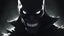 Placeholder: Badass Shadow man with sharp glowing white eyes and sharp shadow teeth