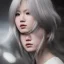 Placeholder: hitomi tanaka, dress white, long black hair, realistic, intriacte detail, sci-fi fantasy style, volumetric lighting, particales,highly detailed,cinamatic, deep colours,8k