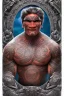 Placeholder:  Portrait Maori Chief iron maiden Maori tribal tattoos, bow with arrows, full detail, 5000k,