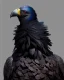 Placeholder: "black feathered, rogue, mysterious Kenku male, bird, full-scale head and shoulders portrait, 8k resolution concept art portrait by Greg Rutkowski, Artgerm, WLOP, Alphonse Mucha dynamic lighting hyperdetailed intricately detailed Splash art trending on Artstation triadic colors Unreal Engine 5 volumetric lighting Splash art fantasy"