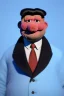 Placeholder: Waist up muppet Portrait, Kim Jong-un as muppet doll, black suit, photo studio, blue background, unreal engine 5, concept art, art station, god lights, ray tracing, RTX, lumen lighting, ultra detail, volumetric lighting, 3d.