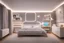 Placeholder: A youthful room with a PC and a bed 190 cm, 90 cm wide, and RGP side lighting model 2024